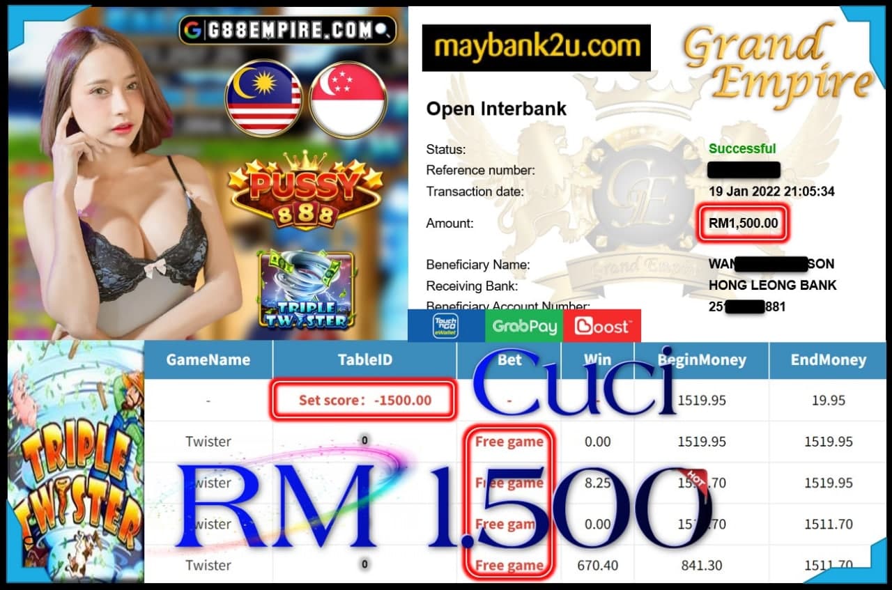 PUSSY888 - TWISTER CUCI RM1,500 !!!