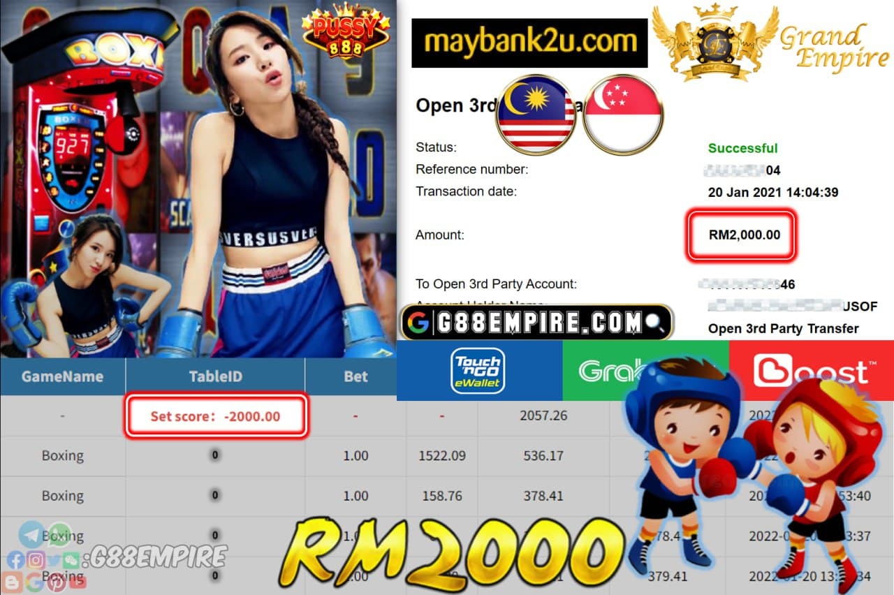 PUSSY888 - BOXING CUCI RM2,000 !!!