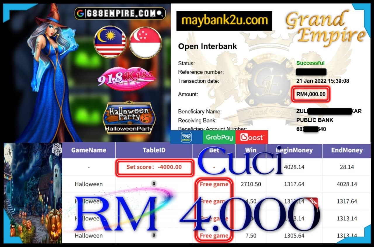918KISS ORI - HALLOWEN CUCI RM4,000 !!!