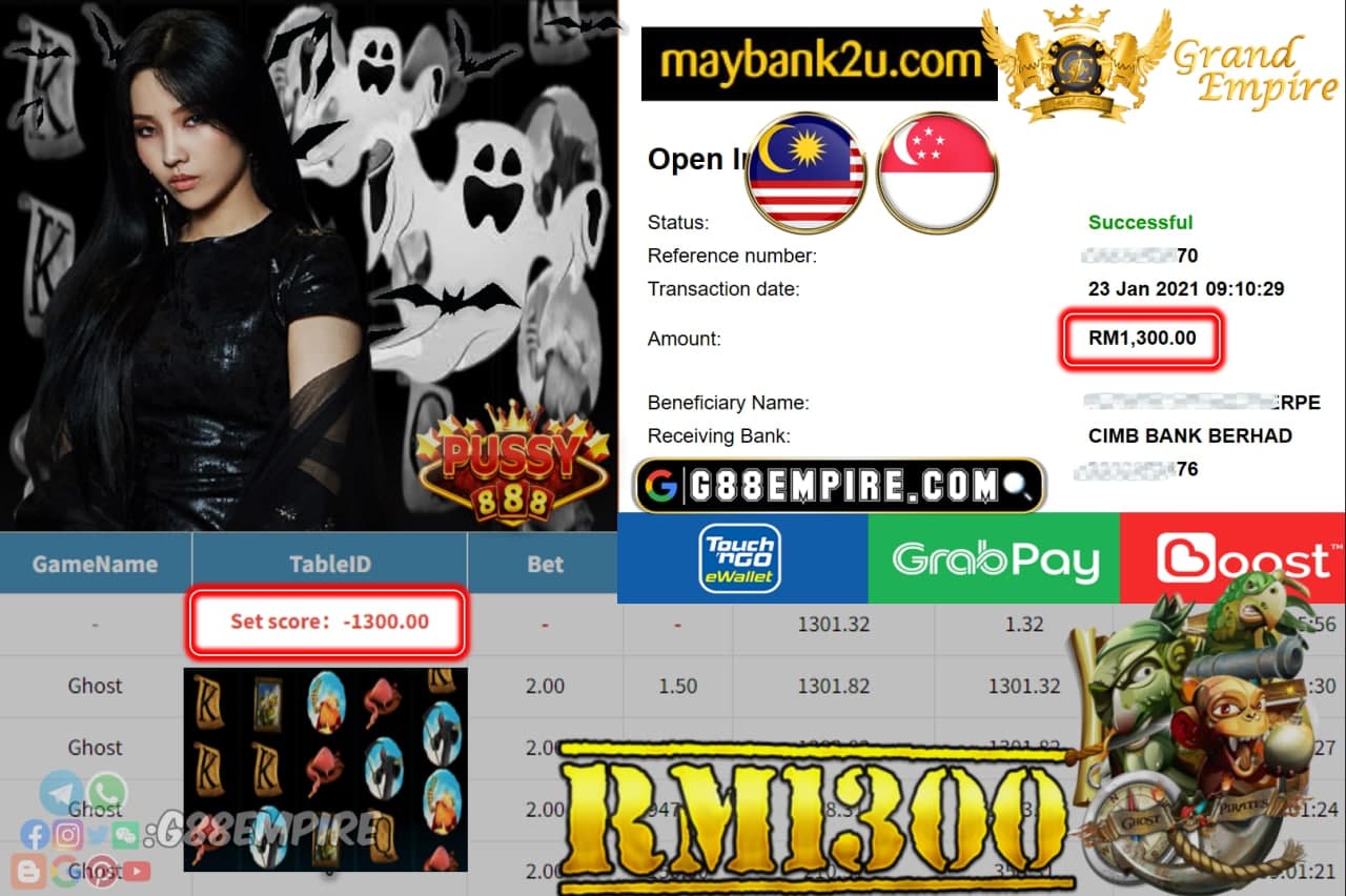 PUSSY888 - GHOST CUCI RM1,300 !!!