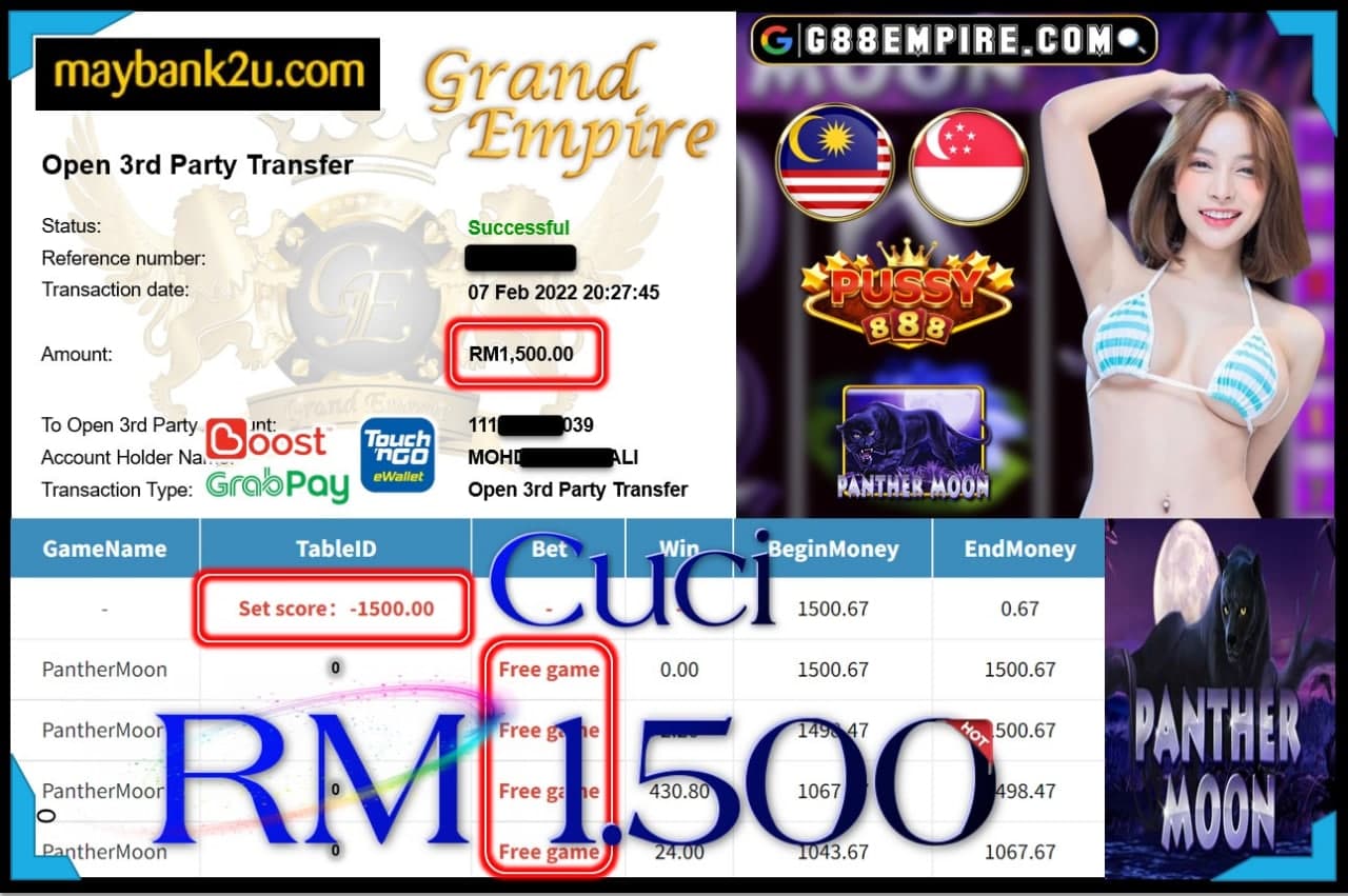 PUSSY888 - PANTHERMOON CUCI RM1,500 !!!