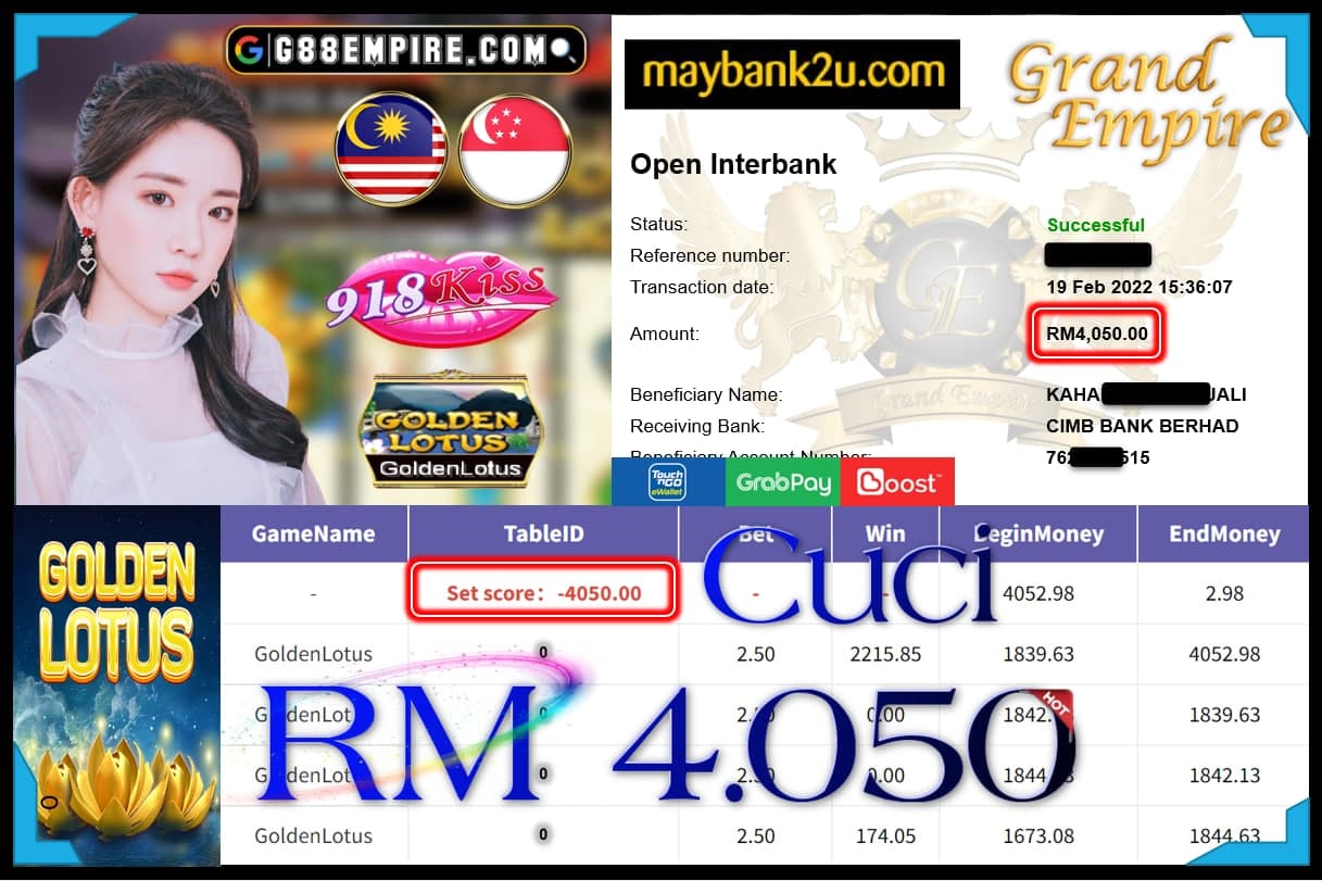 918KISS ORI - GOLDEN LOTUS RM4,050 !!!