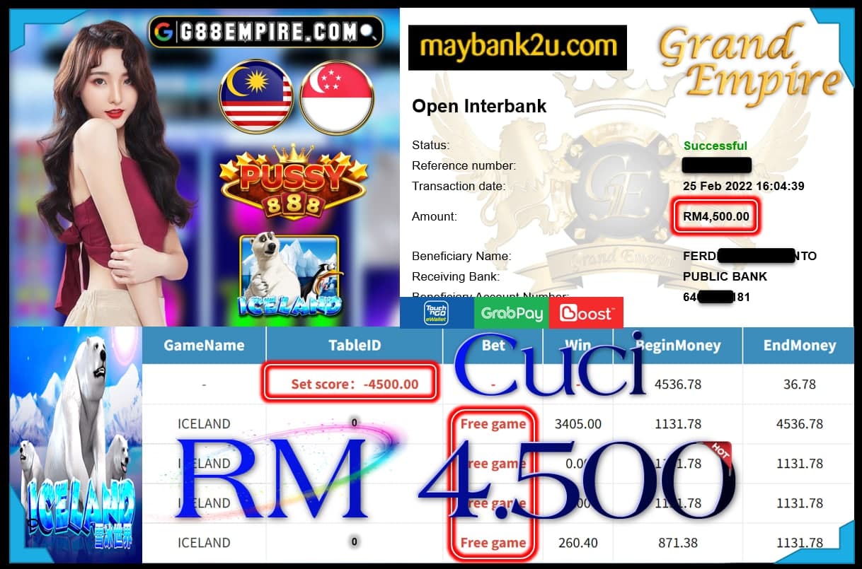 PUSSY888 - ICELAND CUCI RM4,500 !!!